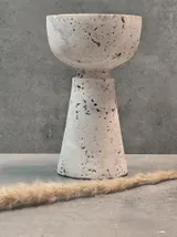 Travertin Bowl "AMALFI" Deko, Naturstein, Japandi Deko – Ansicht 1