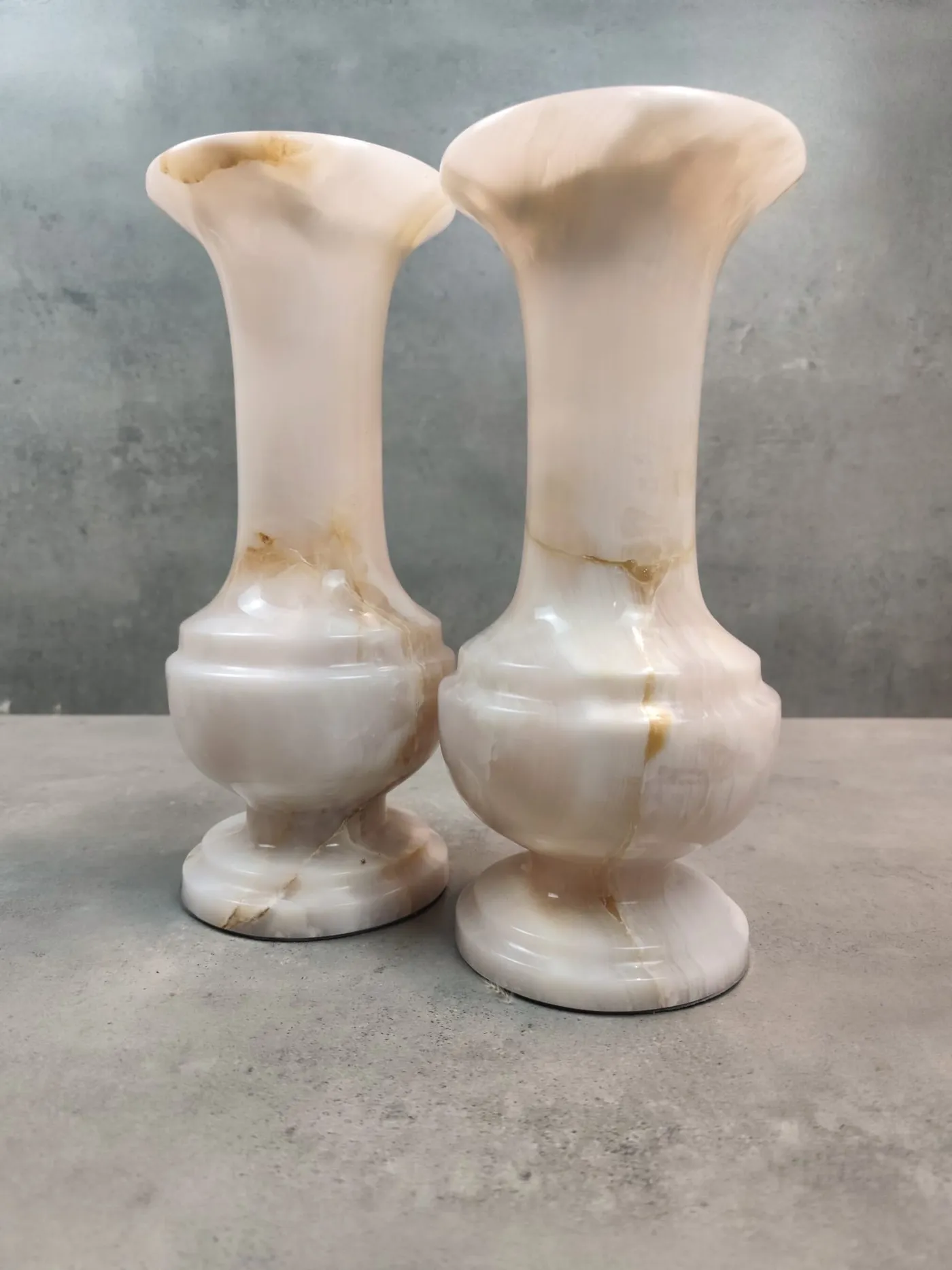 Onyx Marmor Alabaster Vase "LUMINA" – Ansicht 1