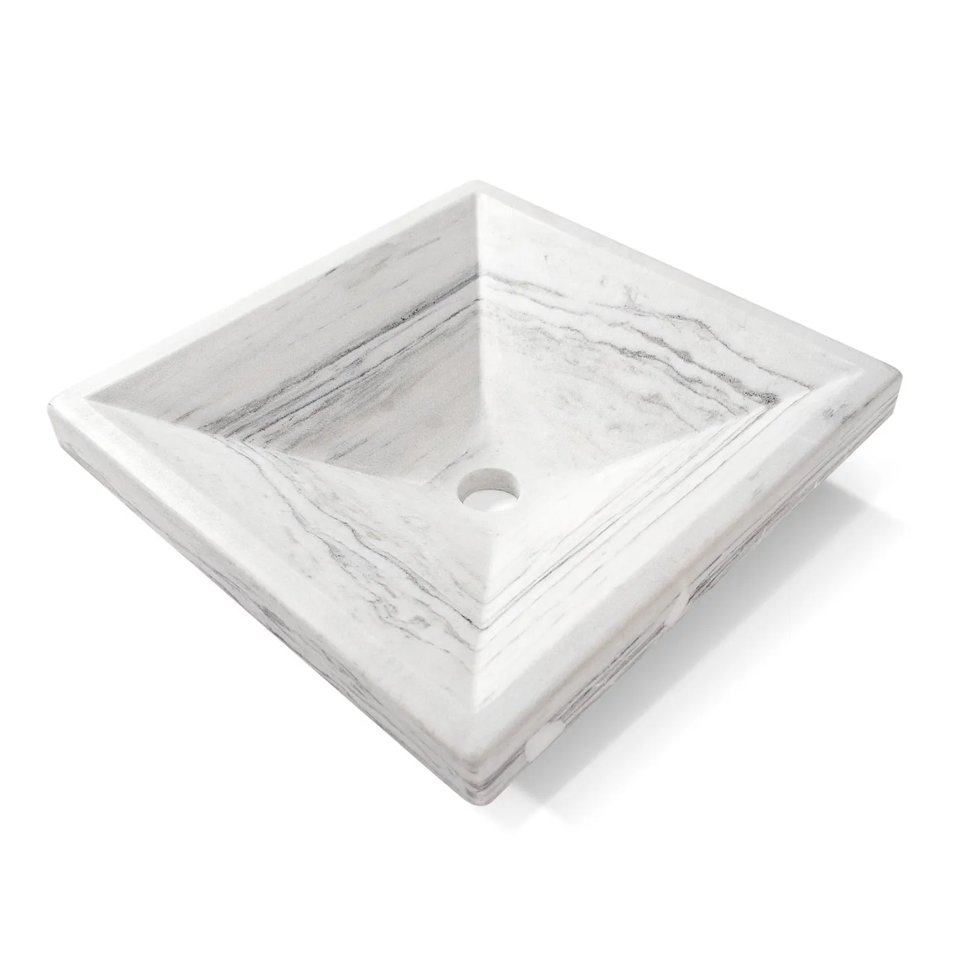 Tar White Steep | Marmor Waschbecken – Ansicht 1